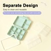 Wopanxye Travel Pill Organizer, 9 Compartments Portable Small Pill Box