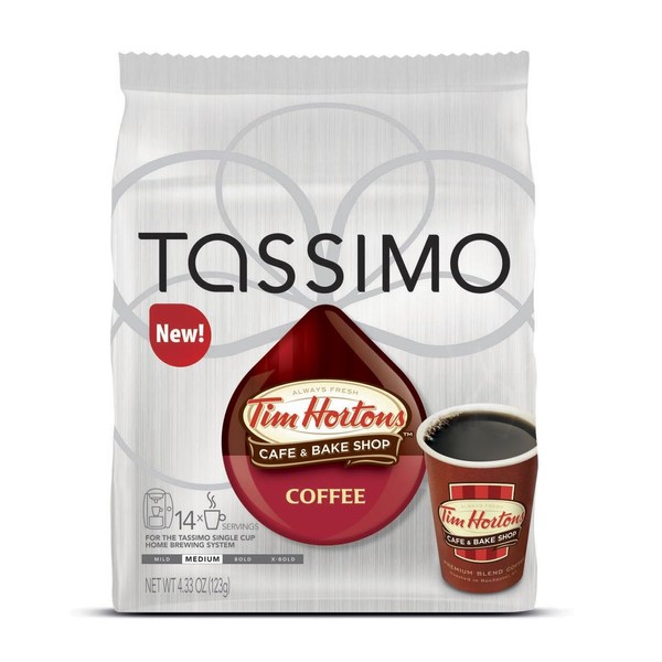 Tassimo Tim Hortons Cafe and Bake Shop Coffee, 14 discos T (paquete de 3)