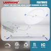 LAMPHOME 1-Pack of 8-Inch Slim LED Recessed Lights with Junction