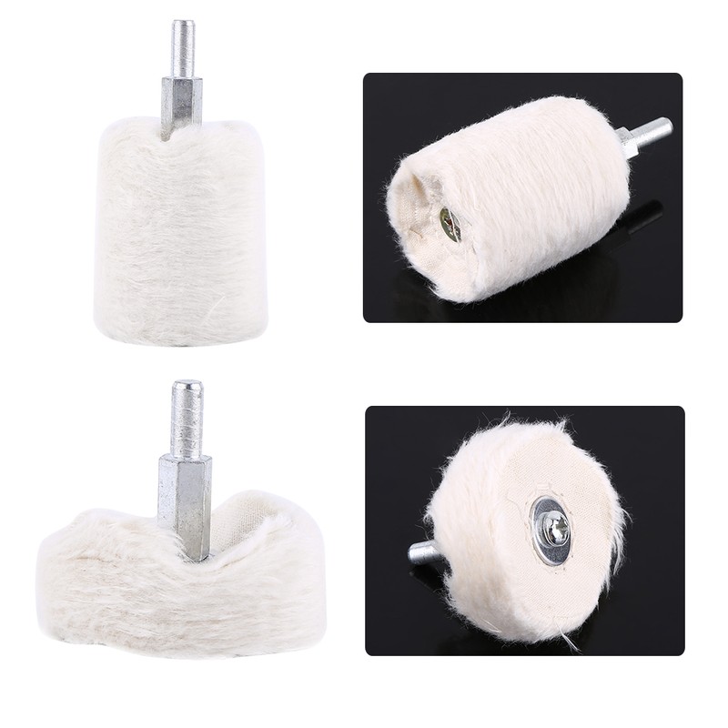 4pcs Cotton Polishing Buffing Pad Mop Wheel Various Shape for