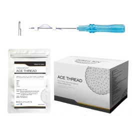 ACE PDO Threads Lift/Made in KOREA - Multi Thread Type/L-Type Blunt for Face Lift (16pcs) (23G60mm), Blue