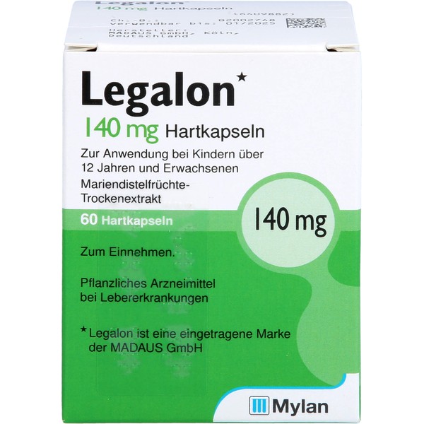 Legalon 140 mg Hartkapseln bei Lebererkrankungen, 60 St. Kapseln