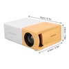 Small Projector 600ASIN Remote Control Portable Movie Projector with USB