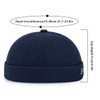 DIYDECAL Retro Brimless Skullcap Hat Docker Cap,Sailor Worker Hat Beanie