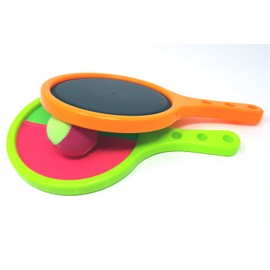 Brigamo 2-in-1 Velcro Ball Beach Tennis Softball & Velcro Ball Game, Velcro Ball Game for Children