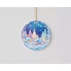 Twisted R Design Blue Winter Village Ceramic Christmas Ornament, Christmas