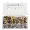 130 Pcs U Type Nut Clip Screw Set Automotive Nut
