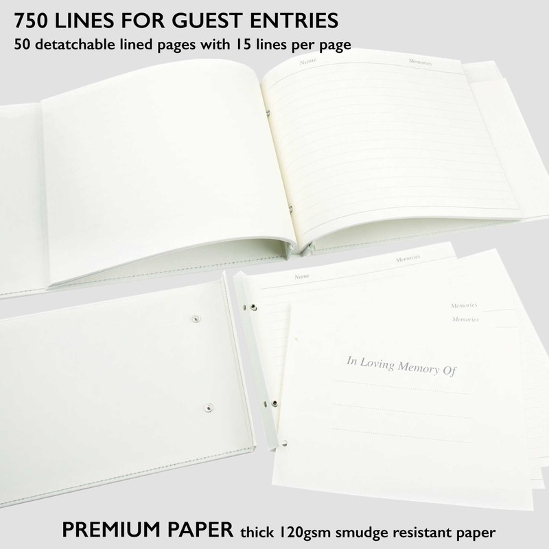 Celebration of Life | Condolence Book | Loose Leaf Inner