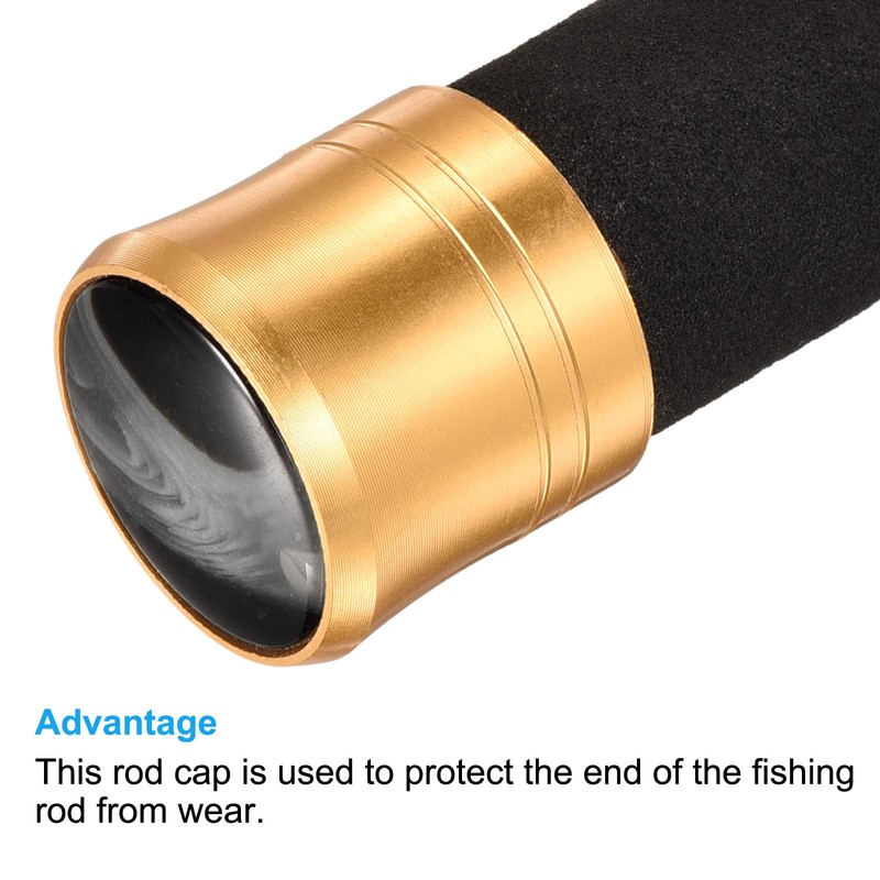 PATIKIL 5pcs 15mm Diameter Fishing Rod End Cup Foam Protector
