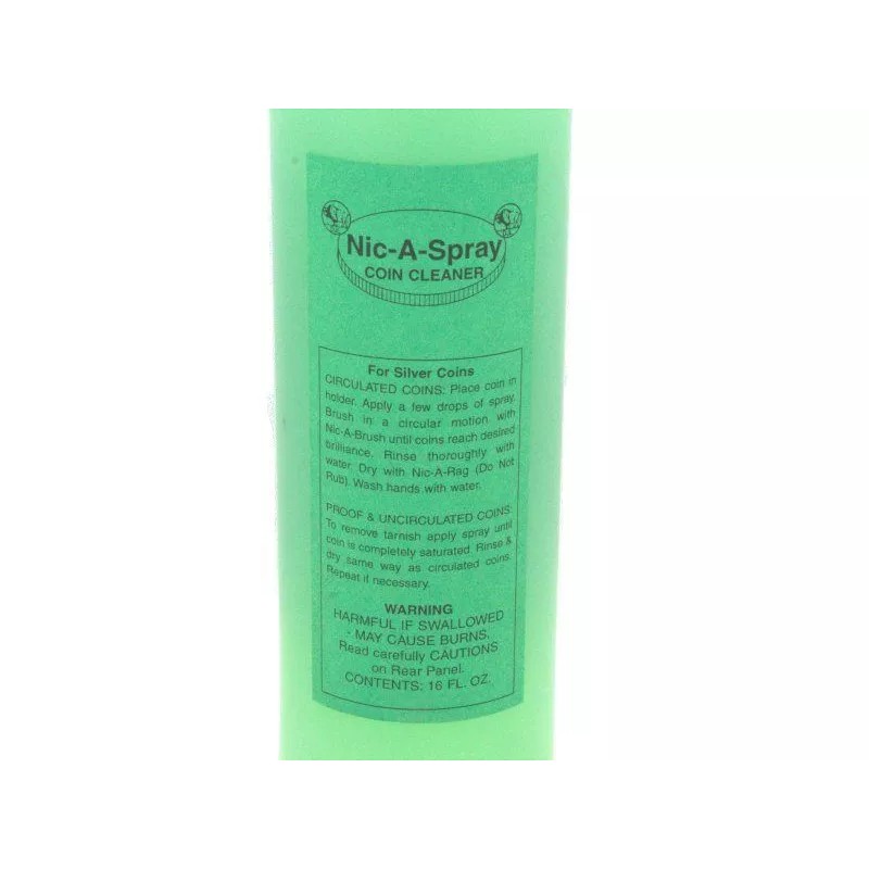 Nic-A-Spray Coin Cleaner, 16oz bottle