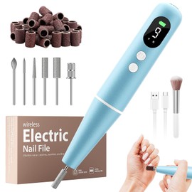 Electric Nail File, Nail Drill, Electric Nail Drill, Nail Files 20000 RPM Nail Files (Blue)