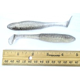 ALL AMERICAN Tournament Quality Soft Plastic Baits 10ct SMOKE COPPER SHAD 4.8" Paddle Tail SWIMBAITS Bass Fishing Baits Lures