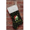 Funny Holiday Decor Christmas UFO Alien I Believe Flip Sequin