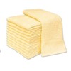 Face Cloths Face Flannels 8 Pack 100% Cotton Colour Yellow