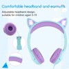 Olyre - Auriculares para niños con micrófono para la escuela,