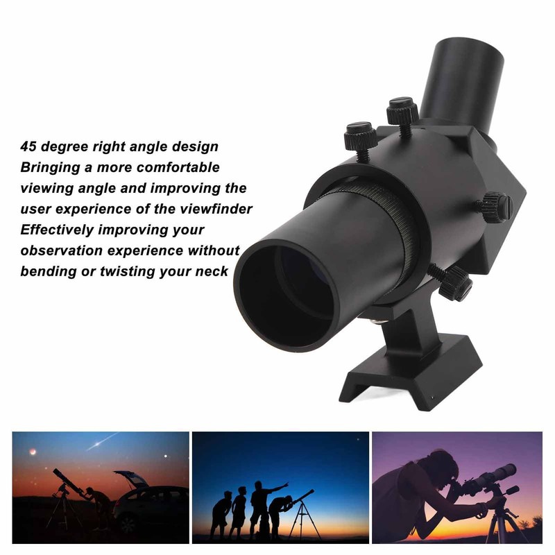 Finder Scope, 6x30 Metal Finder Scope for Astronomical Telescope, 45