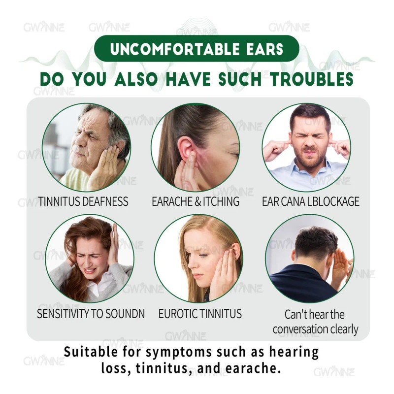 Gwynne Ear Ringing Relief 1200mg: Tinnitus & Meniere's Syndrome Supplement