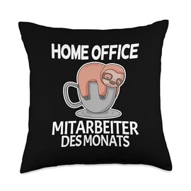 Mitarbeiter des Monats Auszeichnung Employee of The Month Funny-Home Office Throw Pillow, 18x18, Multicolor