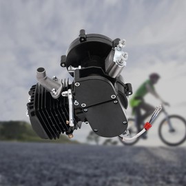 CNCEST 80cc Bicycle Engine, Bike Motor, 2-Stroke Motorized Bicycle for Most 26-28" Wheeled Bikes (Mountain Bikes, Cruisers, Motorcycles) with V-Frames - Black