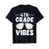 4th Grade Vibes Cool Sunglasses Back to School T-Shirt