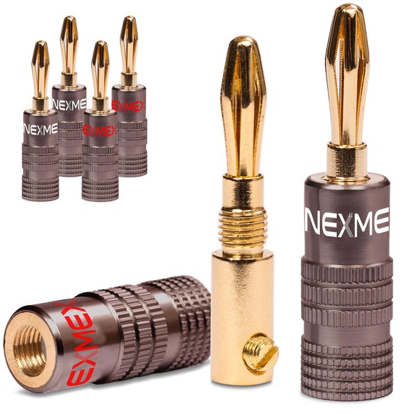NEXMEX Banana Plug 4 mm - 6 Pieces Ultimate Plugs