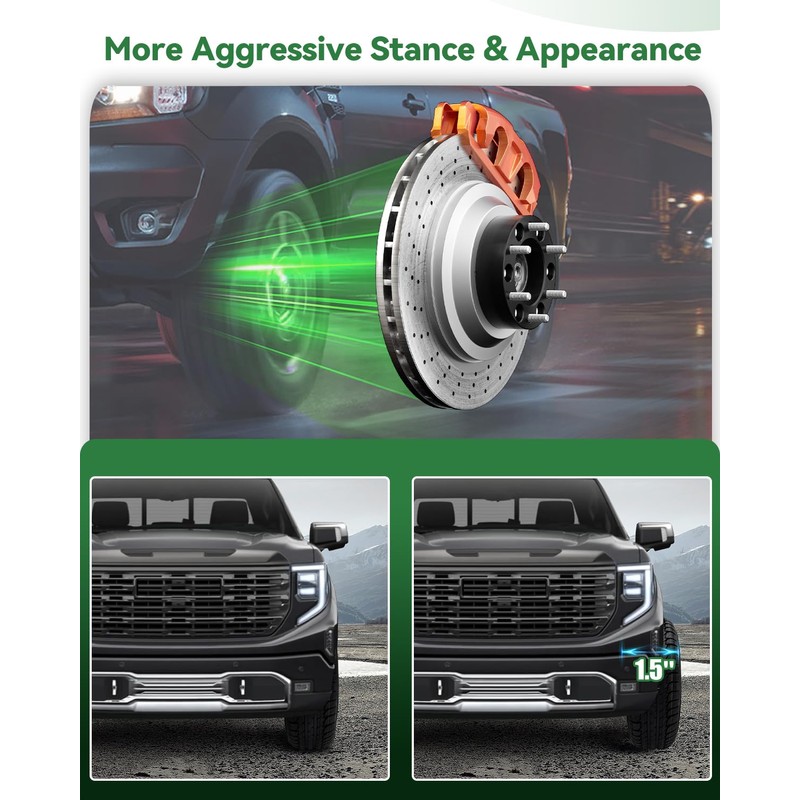 6x5.5 to 6x135 Wheel Spacers for Silverado Tahoe Suburban Yukon