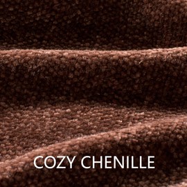 LONG CREATE Chenille Throw Blanket for Couch 50"X 60", Soft Cozy Throw Blanket with Fringe Tassel for Bed Sofa Chair, Lightweight Knitted Decorative Farmhouse Boho Throw Blanket for Gift, Dark Brown