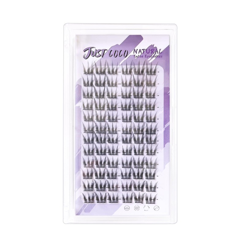justcoco False Eyelashes, Partial False Eyelashes, Natural, Partial False Eyelashes,