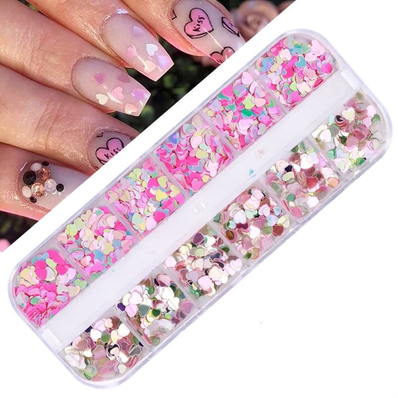 3 Box Holo Aurora Heart Star Glitter Film Hologram Aurora