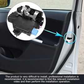 X AUTOHAUX Rear Left Door Lock Actuator Mechanism Central Locking for VW Golf MK5 2003-2013 7L0839015A