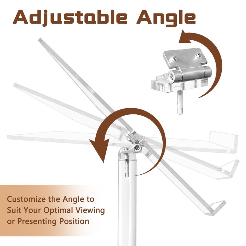 Podium Stand, Lecterns & Podiums, Portable Podium, Acrylic Adjustable Angles