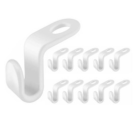 10Pcs Clothes Hanger Connector Hooks Clothes Organizer Adjustable Multi Purpose Hooks for Belt Bags Coats - Closet Space Saver Hangers Hooks for Wardrobe Organiser