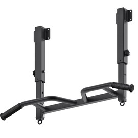 SELEWARE Adjustable Joist-Mounted Pull Up Bar - Multifunctional Chin Up Bar with Multi-Angle Grip, Heavy-Duty Steel Construction, and Accessory Attachment Rings - Ideal for Full Body Workouts