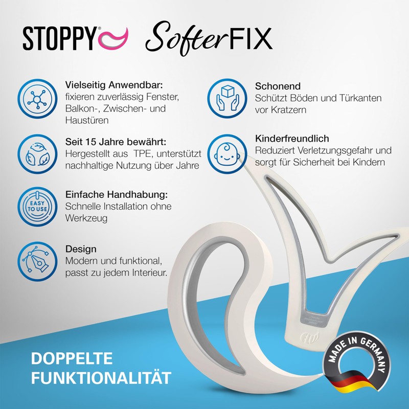 Door and Window Stopper Trial Bundle Set, 1 SofterFix +