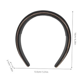 SAFIGLE Stylish Velvet Hair Accessories for Shower Spa and Daily Wear Comfortable Fit with Sparkling Rhinestone Details and Wide Design