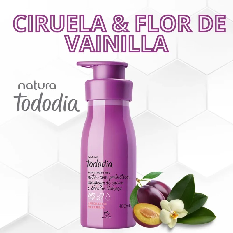 Crema Hidratante Corporal Natura Tododia Ciruela Y Flor De Vainilla