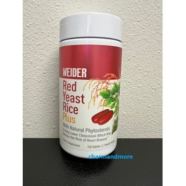 Weider Red Yeast Rice Plus, 60 days supply  1200 mg., 240 Tablets, Exp: 04/2027