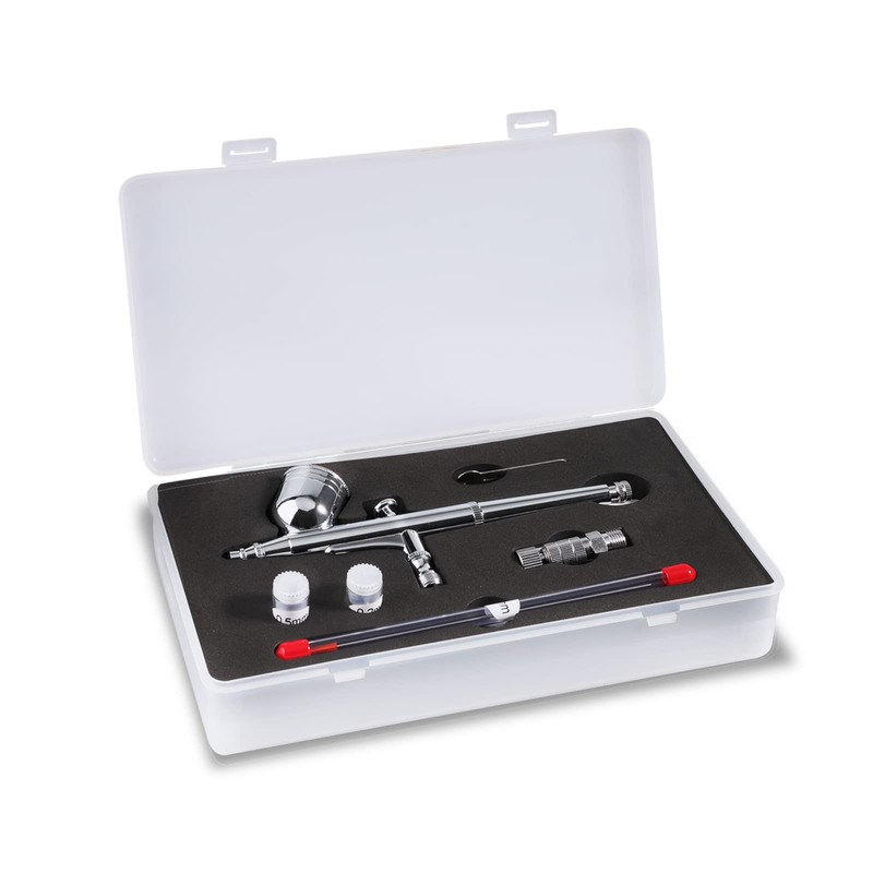 SAGUD Airbrush Kit 0.3mm Dual-Action Air Brush Gun with Extra