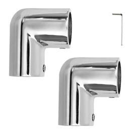 ODYSUNRAL Heavy Duty Boat Handrail Fitting, 2-Way 90 Degree Elbow Hardware, 316 Stainless Steel, Pipe Connector for 7/8 inch (22mm) Pipe Tubing (2 PCS)