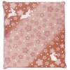 Merry Night Z201-13 Zabuton Cover, Sakura Rabbit, Red, Meisenban, Approx.