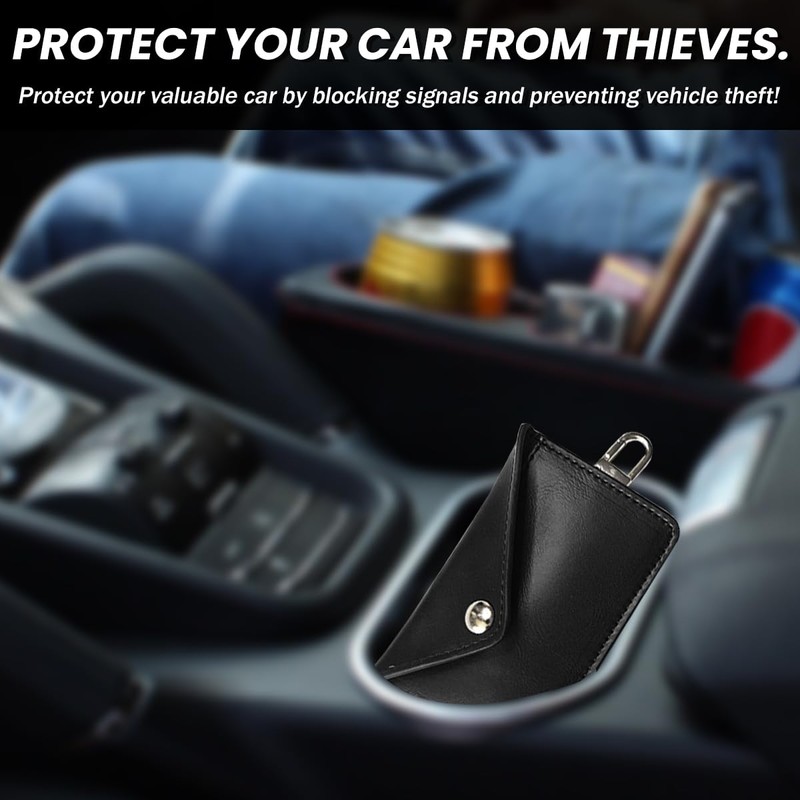 JNNJ Car Key Fob Protector Pouch, Fireproof Waterproof Anti Theft