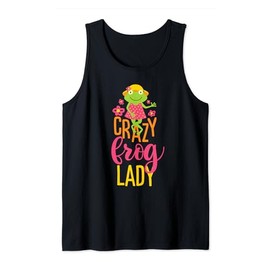 Cute Frog Design for Women and Girls Frog Lady Tank Top