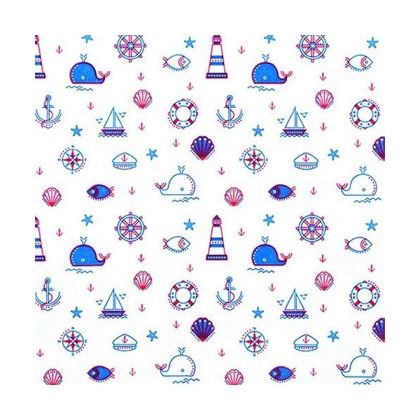 20 Napkins Nautical Pattern Table Decoration for Maritime Celebrations 33