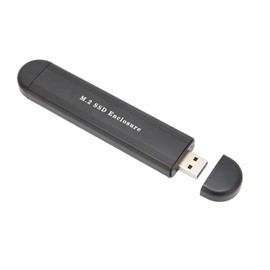 SSD Enclosure, M.2 NVME NGFF SSD Enclosure Type C USB3.0 Dual Head Transmission, SSD Enclosure Adapter for Tablet, Desktop Computer, Game Console (Black)(Not Inclube Hard Disk)