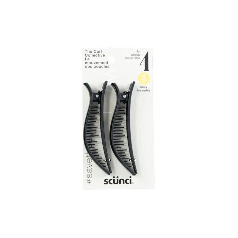CURL COLLECTIVE 2 PK COILY SALON CLIPS