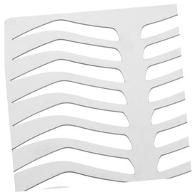 BIUDECO Stainless Steel Eyebrow Stencil Mold Brow Drawing Practice Tool Makeup Practice Accessory