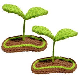 Totority 2pcs Cute Knitted Bean Hair Clips for Young Girls Adorable Hair Accessories for Teens Versatile Plant Barrettes for Hairstyles