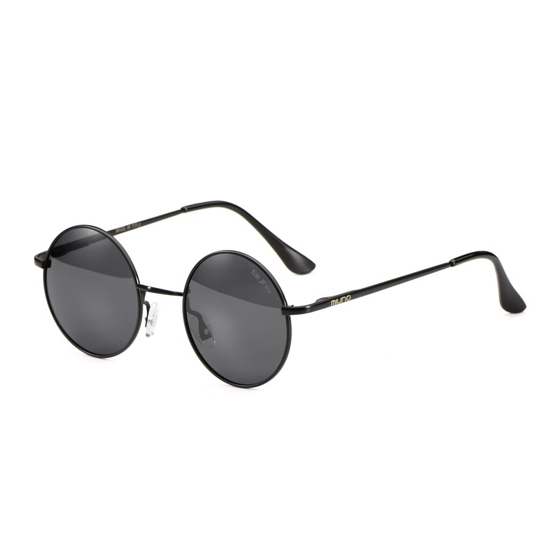 Miuno® Sunglasses with Round Lenses UV400 Men Women with Case