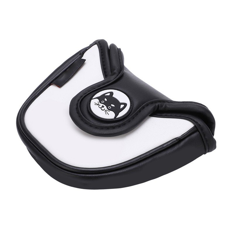 PU Leather Golf Putter Head Covers with Magnetic Closure Waterproof