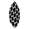 Black-White Hexagon Triangle Honeycomb Stars Pattern Throw Pillow